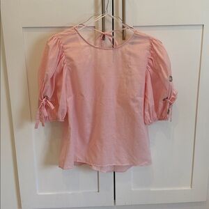 Zara Pink Puff Sleeve Blouse